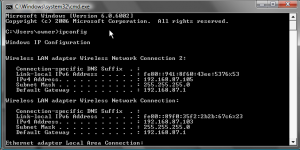 ipconfig